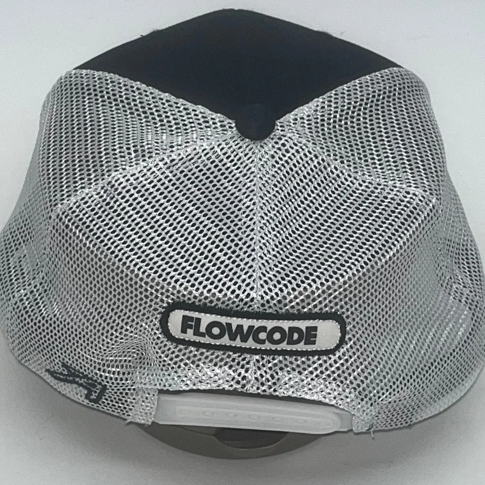 Mens Ahead Headgear Flowcode QR Code‎ Trucker Hat Black SnapBack
